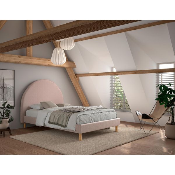 Kinder-/Juniorbett Moon Ca. 140X200 Cm Rosa-image
