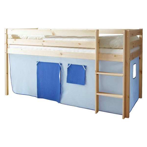 Spielbett Holz Malte Ca. 90X200 Cm Blau-image