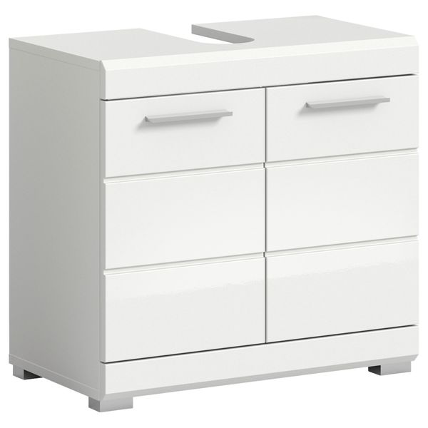 Midischrank Scout Weiß Hochglanz Ca. 60X56X34 Cm-image