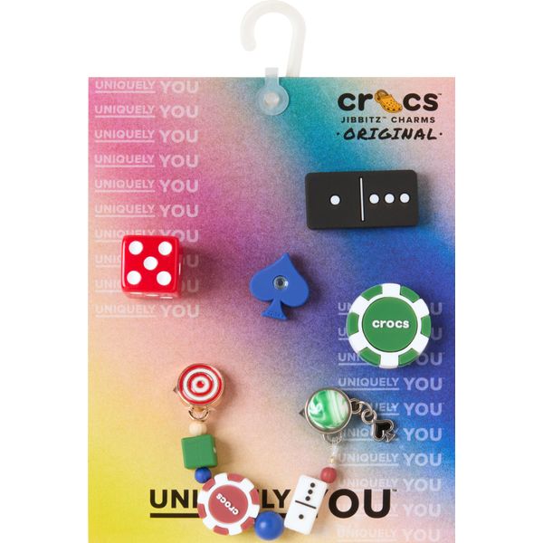 Schuhanstecker Crocs "Jibbitz™ Game Night", Kinder, Multifarben, Pvc, SchuhzubehöR Schuhanstecker, Schuh-Dekoration, AnhäNger Mit Spiele-Motive-image