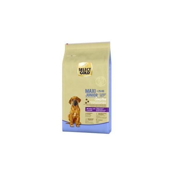Select Gold Sensitive Croquettes Chiot Maxi Agneau Au Saumon & Aux Pommes De Terre 12 Kg-image