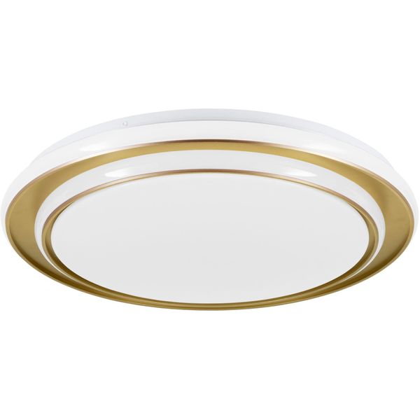 Eglo Led Deckenleuchte "Moschetta Deckenlampe - Stahl - Led - 36W - IP20", Goldfarben, 1, Ø 49Cm H: 7Cm, 1 Stk., Leuchten, Wohzimmerlampe, Esszimmerlampe, Flur, Schlafzimmer, H7 X Ø49 Cm, Led Deckenleuchte-image