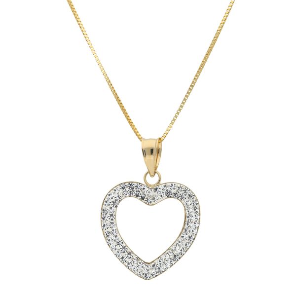 Kette Mit AnhäNger Vivance "Herz", Gelbgold 375, Halsketten, Damen, Gelbgold 375-image
