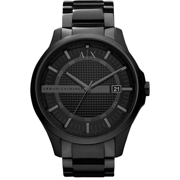 Quarzuhr Armani Exchange, Schwarz, Armbanduhren, Herren, Quarzuhr, Armbanduhr, Herrenuhr, Datum, Analog, Edelstahlarmband-image