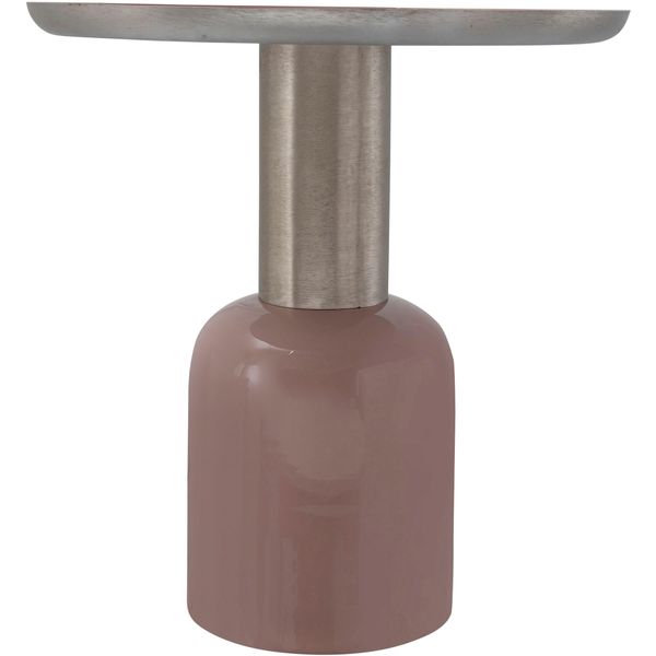 Beistelltisch Kayoom "Art Deco 725, Abstelltisch Aus Metall,Funktional Und Stabil", Rosa (Altrosa, Silber, Silber, Rosa), B:49,5Cm H:52Cm T:49,5Cm, 100% Eisen, Tische, Beistelltisch, Dekorativ, Glanzvolle Lackierung, Stilvolles Design-image