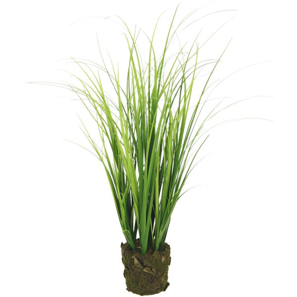 Kunstpflanze I.Ge.A. "Grasbund Im Erdtopf", GrüN, B:15Cm H:45Cm L:15Cm, Kunststoff, Kunstpflanzen, Kunstpflanze, Grasbusch Kunstblume Dekogras-image