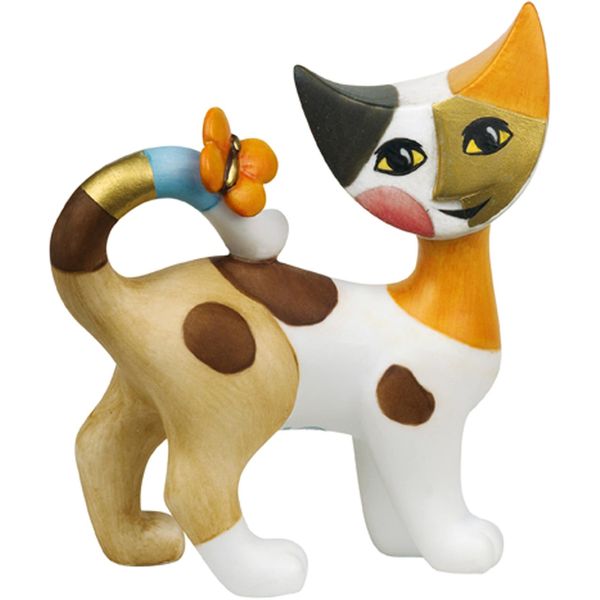 Sammelfigur Goebel "Figur Rosina Wachtmeister - "Clara", Bunt, B:3Cm H:8Cm T:6,5Cm, Biskuitporzellan, Dekofiguren, Katze-image