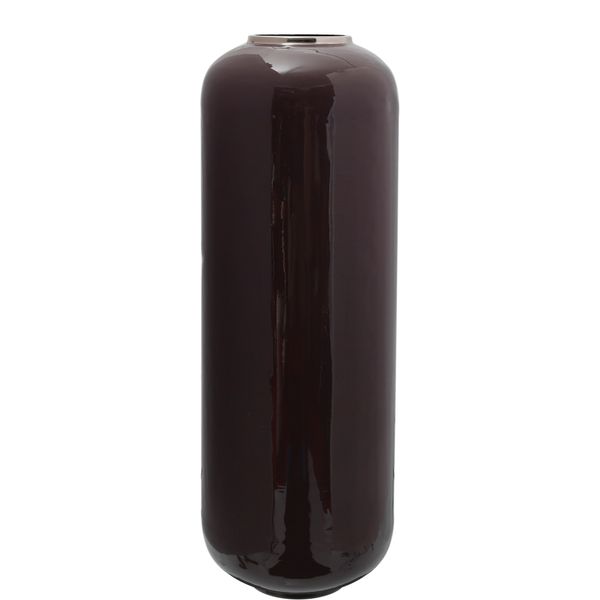 Bodenvase Kayoom "Bodenvase Art Deco 195", Lila, B:24Cm H:69Cm T:24Cm Ø:24Cm, Metall, Vasen-image