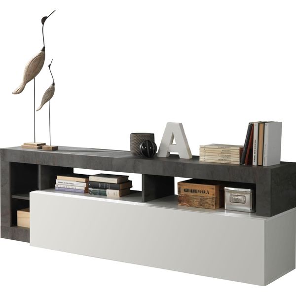 Lowboard Home Affaire "Hamburg", Weiß, Ossido, B:184Cm H:58Cm T:35Cm, Sideboards, Lowboard, Breite 184 Cm-image