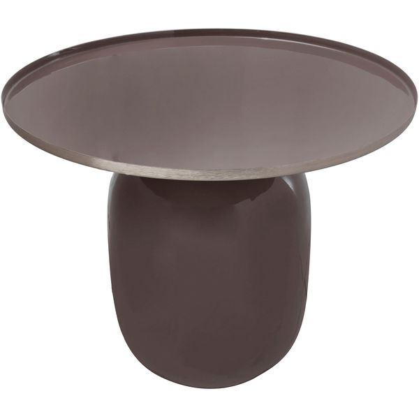 Beistelltisch Kayoom "Art Deco 525, Abstelltisch Aus Metall,Funktional Und Stabil", Grau (Grau, Silber, Grau, Grau), B:51Cm H:40,5Cm T:51Cm, 100% Eisen, Tische, Beistelltisch, Dekorativ, Glanzvolle Lackierung, Stilvolles Design-image