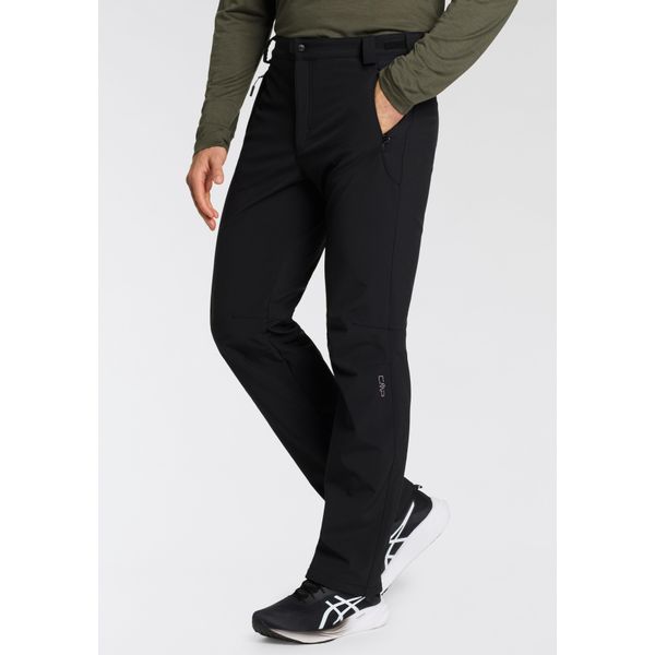 Softshellhose Cmp "Man Long Pant", Herren, Gr. 60, N-Gr, Schwarz (Nero), Softshell, Obermaterial: 96% Polyester, 4% Elasthan. Futter: 100% Polyester, Hosen Softshellhose-image