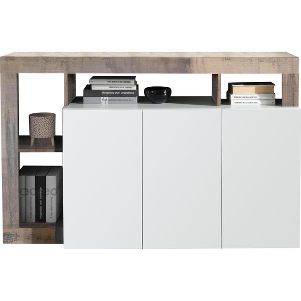 Sideboard Home Affaire "Hamburg", Weiß, Pero, B:146Cm H:93Cm T:42Cm, Sideboards, Sideboard, Breite 146 Cm-image