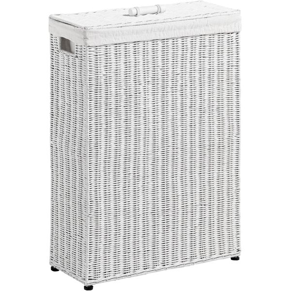 WäSchekorb Heine Home, Weiß, B:50Cm H:70Cm T:20Cm, Baumwolle, WäSchesammler, WäSchekorb-image