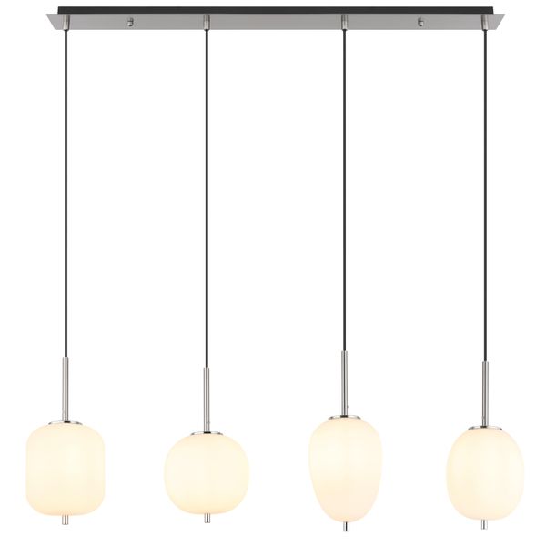 Globo Lighting HäNgeleuchte "Blacky I", Nickel Matt, H: 120Cm, 1 Stk., Leuchten, HäNgelampe/Pendelleuchte/HöHe KüRzbar, HäNgeleuchte-image