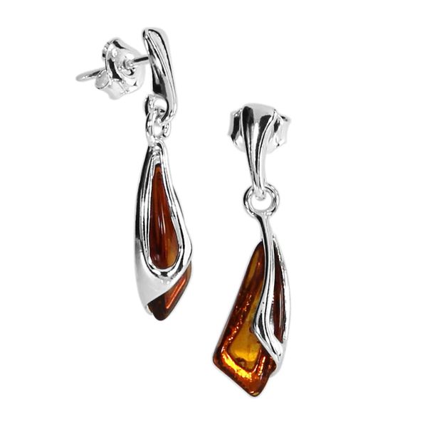 Paar OhrhäNger Ostsee-Schmuck "Ostsee-Schmuck OhrhäNger Tilde OhrhäNger Tilde", Weiß, Ohrringe, Damen, 28 X 7Mm, Silber 925 (Sterlingsilber)-image