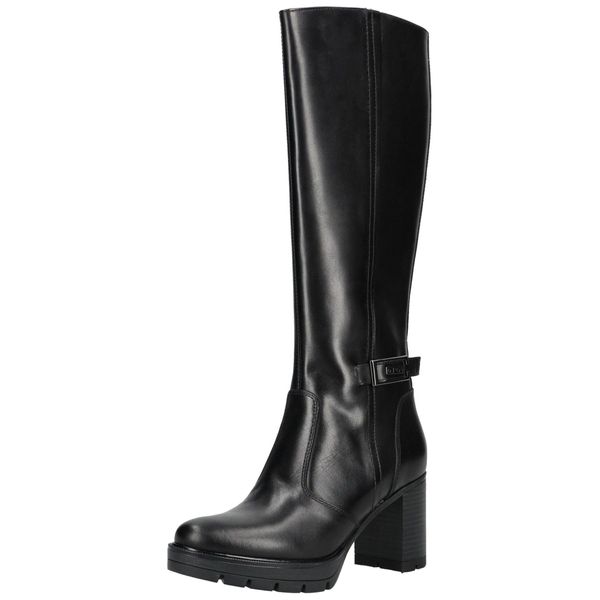 High-Heel-Stiefel Nero Giardini "Nero Giardini Stiefel Leder", Damen, Gr. 36, Schwarz, Leder, Schuhe-image
