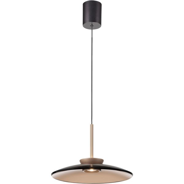 Neuhaus Pure Led Pendelleuchte "Pure E-Moon", Bronce, 1, Ø 50Cm H: 60Cm, 1 Stk., Leuchten, E-Lift Funktion, Cct, Dimmbar üBer Fernbedienung, Led Pendelleuchte-image