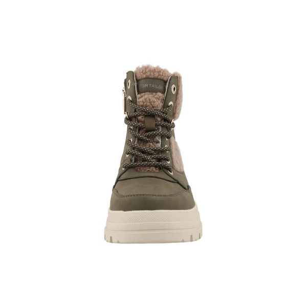 Stiefel Tom Tailor "Tom Tailor Winter Boots", Damen, Gr. 37, Khaki, Unifarben, Schuhe Stiefel-image