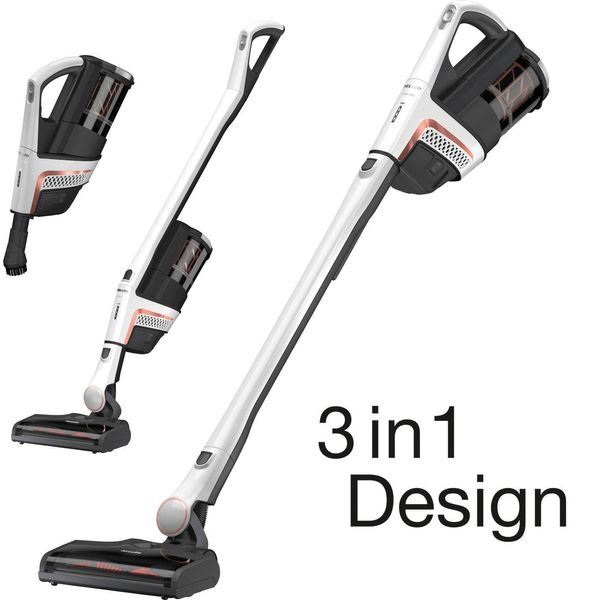 Miele Akku-Handstaubsauger "Miele Triflex HX2", Weiß (Lotosweiß), B:129,7Cm H:26Cm T:28Cm, Akkusauger, 60 Minuten Laufzeit, Lotosweiß-image