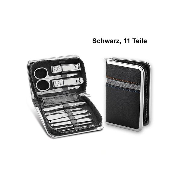 Tpfbeauty ManiküRe- & PediküRe-Set 11-Teilig Aus Kunstleder - Rosa-image