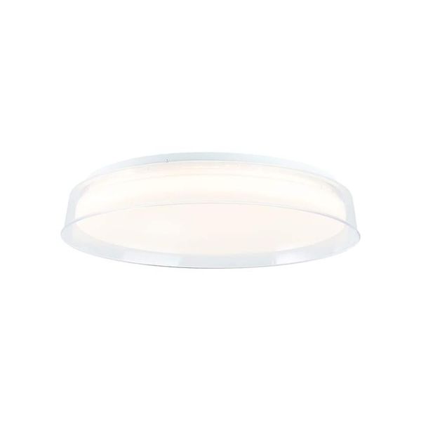 Brilliant Leanna Led Deckenleuchte 41Cm Transparent/Weiß Tuya-App 1X Led Integriert, 24W Led Integriert, (Lichtstrom: 2400Lm, Lichtfarbe: 3000-6500K)-image