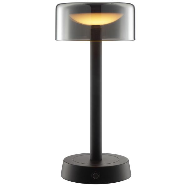 Brilliant Led Tischleuchte "Razor", Schwarz, 1, Ø 12Cm H: 26Cm, 1 Stk., Leuchten, Led Akku Leuchte, 26 Cm, 260 Lm, 2700 K, Wireless Charging, Dimmbar, Led Tischleuchte-image
