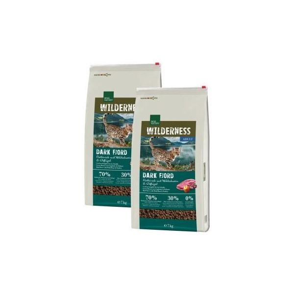 Real Nature Wilderness Dark Fjord Adult Au Cerf, Au Sanglier Et à La Volaille 2X7 Kg-image