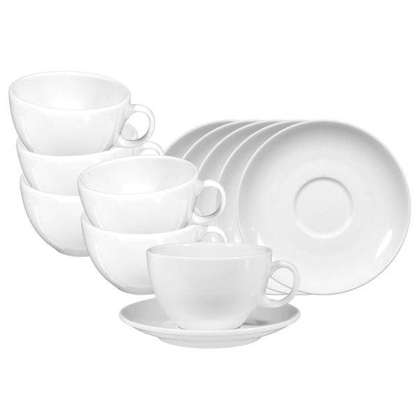 Seltmann Weiden Milchkaffeetassen Mit Untertassen Vip. 370 Ml 6Er Set-image