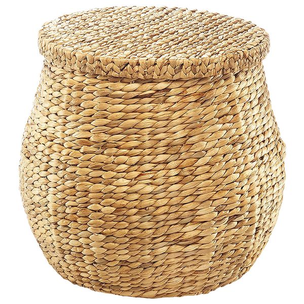 WäSchekorb Locker "WäSchekorb Aus Wasserhyazinthe Groß", Braun, Ø:46Cm, Wasserhyazinthe, WäSchesammler, WäSchekorb-image
