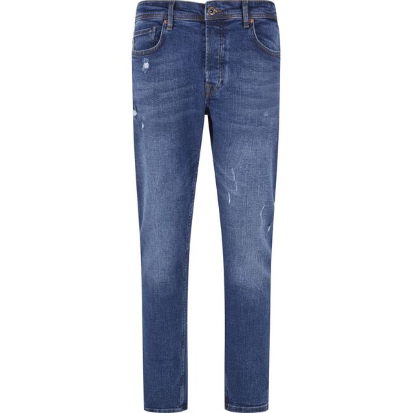 Bequeme Jeans 2Y Premium "2Y Premium Herren 2Y Tapered Fit Jeans", Herren, Gr. 31, NormalgrößEn, Blau, 97% Baumwolle, 3% Elasthan, Unifarben, Jeans-image