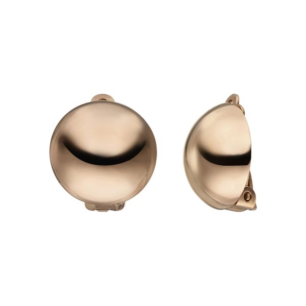 Paar Ohrclips Jobo, Rosa (RoséGoldfarben), Ohrringe, Damen, 15,9Mm, Silber 925 (Sterlingsilber), Rund 925 Silber RoséGold Vergoldet-image