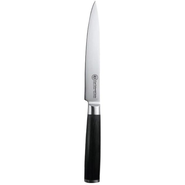Fleischmesser Carl Schmidt Sohn "Konstanz", Schwarz, KlingenläNge 18Cm, Stahl, Kochmesser, Fleischmesser, Aus 67 Schichten Japanischem Stahl-image
