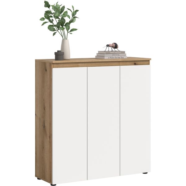 Mehrzweckschrank Home Affaire "Cipela, 105X111 Cm, Viel Stauraum, Variable EinlegeböDen, Universal", Weiß, B:105Cm H:111Cm T:37Cm, Fsc-Zertifizierter Holzwerkstoff, SchräNke, Mehrzweckschrank, Schuhschrank, Kleiderschrank, Universalschrank, Aktenschrank, Schrank-image