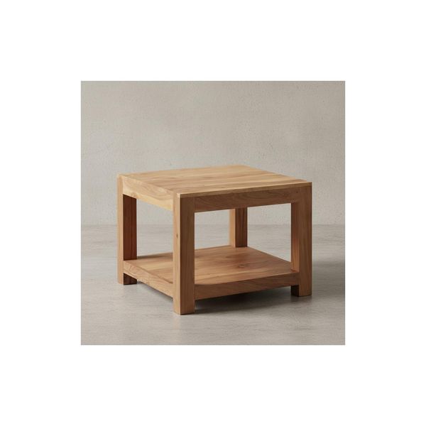Kadima Design Couchtisch Nako Massivholz: Landhausstil, Ablagefach, Robust, Pflegeleicht-image