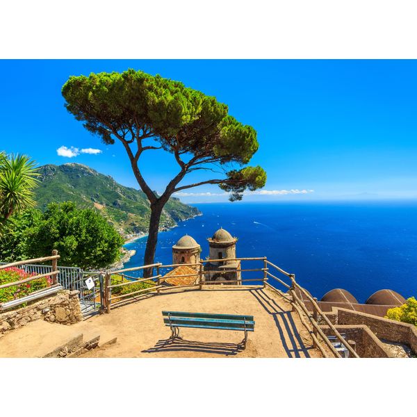 Fototapete Papermoon "Panorama Ravello Amalfi", Bunt, B:5M L:2,8M, Vlies, Tapeten-image