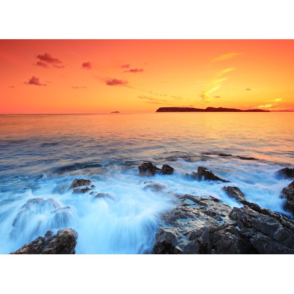 Fototapete Papermoon "Dubrovnik Sunset", Bunt, B:5M L:2,8M, Vlies, Tapeten-image