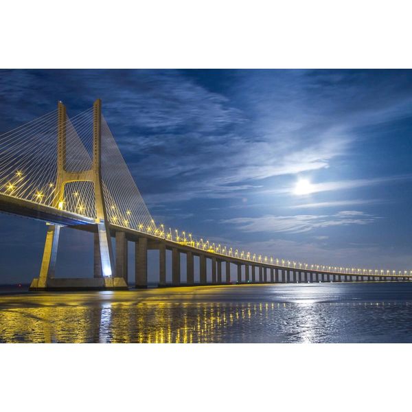 Fototapete Papermoon "BrüCke", Bunt, B:5M L:2,8M, Vlies, Tapeten-image