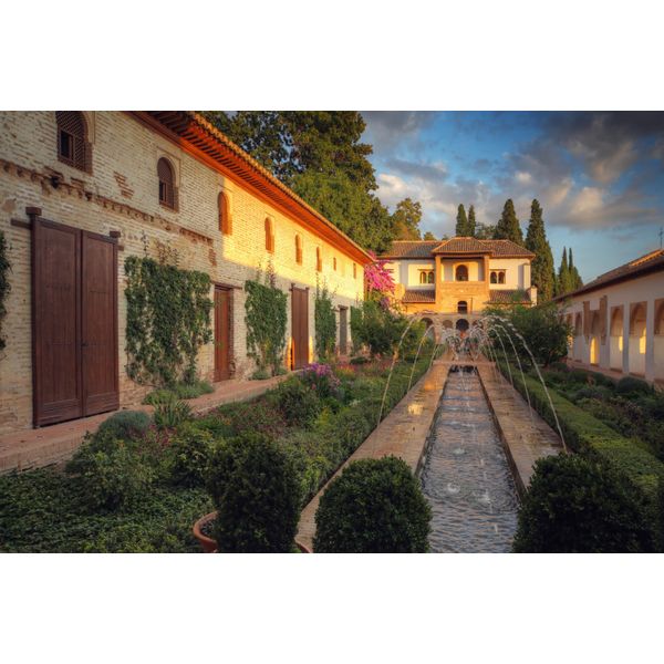 Fototapete papermoon "ARCHITEKTUR-ALHAMBRA Palast Granada", Bunt, B:4,5M L:2,8M, Vlies, Tapeten-image
