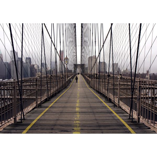 Fototapete Papermoon "Brookly Bridge", Bunt, B:5M L:2,8M, Vlies, Tapeten-image