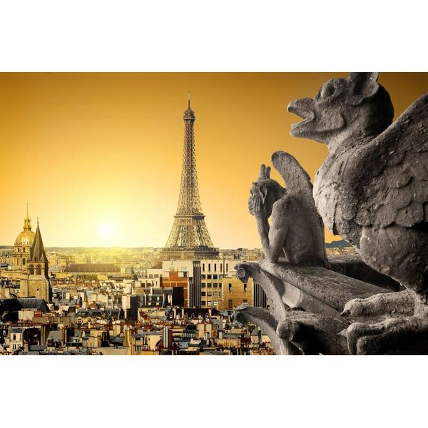 Fototapete Papermoon "Paris", Bunt, B:4,5M L:2,8M, Vlies, Tapeten-image