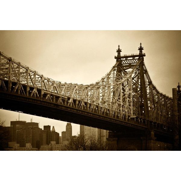Fototapete Papermoon "New Yorker BrüCke", Bunt, B:3,5M L:2,6M, Vlies, Tapeten-image