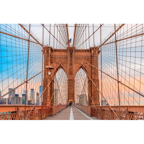 Fototapete Papermoon "Brooklyn BrüCke", Bunt, B:5M L:2,8M, Vlies, Tapeten-image