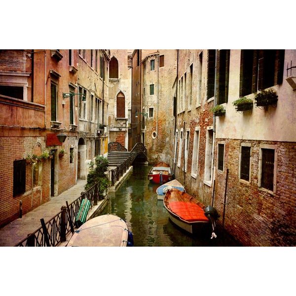 Fototapete Papermoon "Venedig StraßE", Bunt, B:3,5M L:2,6M, Vlies, Tapeten-image