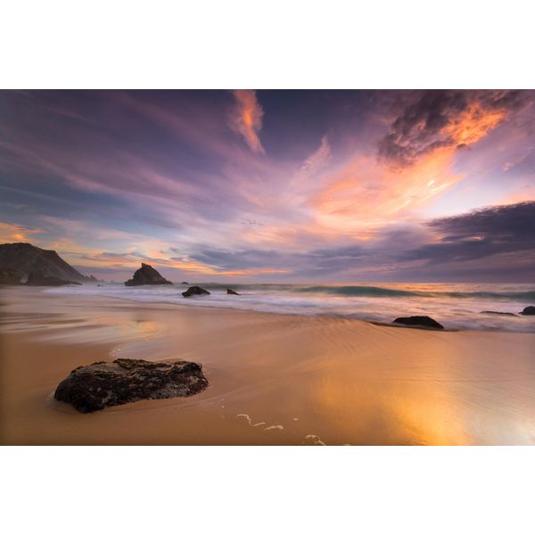 Fototapete Papermoon "Beach Sunset", Bunt, B:3,5M L:2,6M, Vlies, Tapeten-image