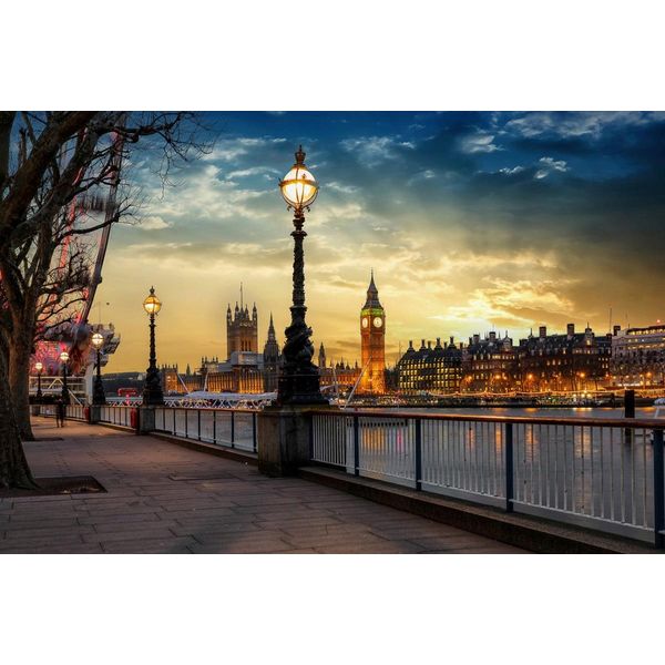 Fototapete Papermoon "London", Bunt, B:4M L:2,6M, Vlies, Tapeten-image