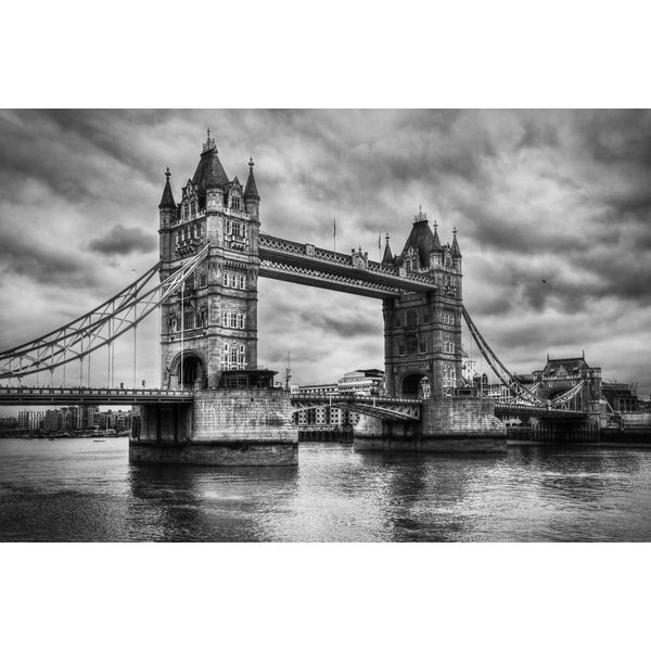 Fototapete Papermoon "Retro Tower Bridge", Bunt, B:4M L:2,6M, Vlies, Tapeten-image