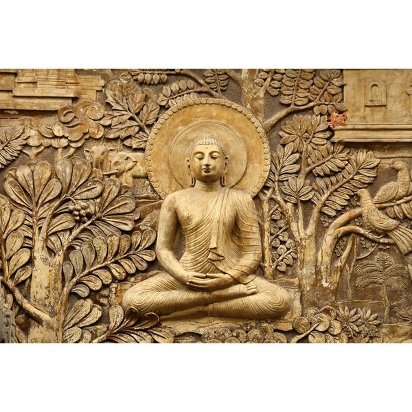 Fototapete Papermoon "Buddah", Bunt, B:4M L:2,6M, Vlies, Tapeten-image
