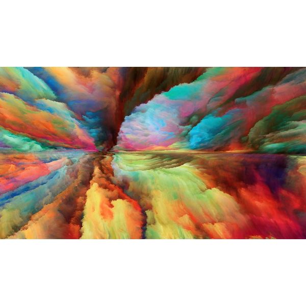 Fototapete Papermoon "Abstraktes Universum", Bunt, B:4,5M L:2,8M, Vlies, Tapeten-image