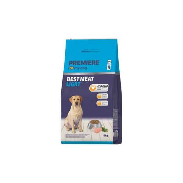 Premiere Croquettes Chien Best Meat Adult Light Volaille 2X12 Kg-image