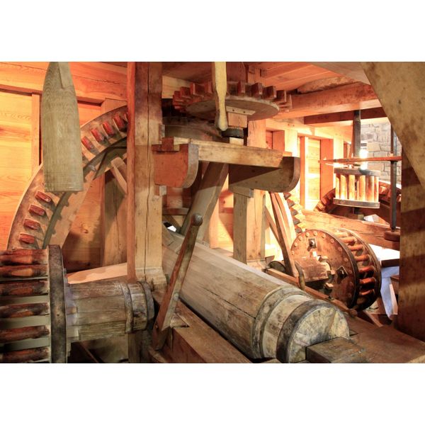 Fototapete Papermoon "Antike MÜHle", Bunt, B:5M L:2,8M, Vlies, Tapeten-image